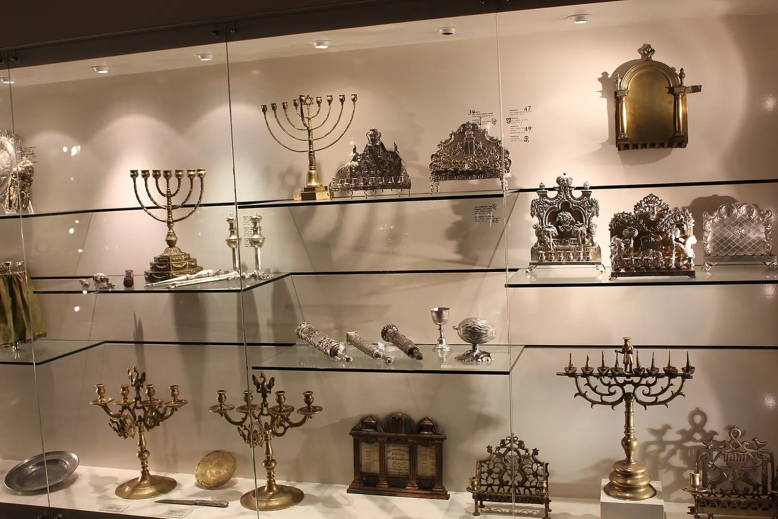 Historic metalwork display inside Zagreb Museum of Arts and Crafts