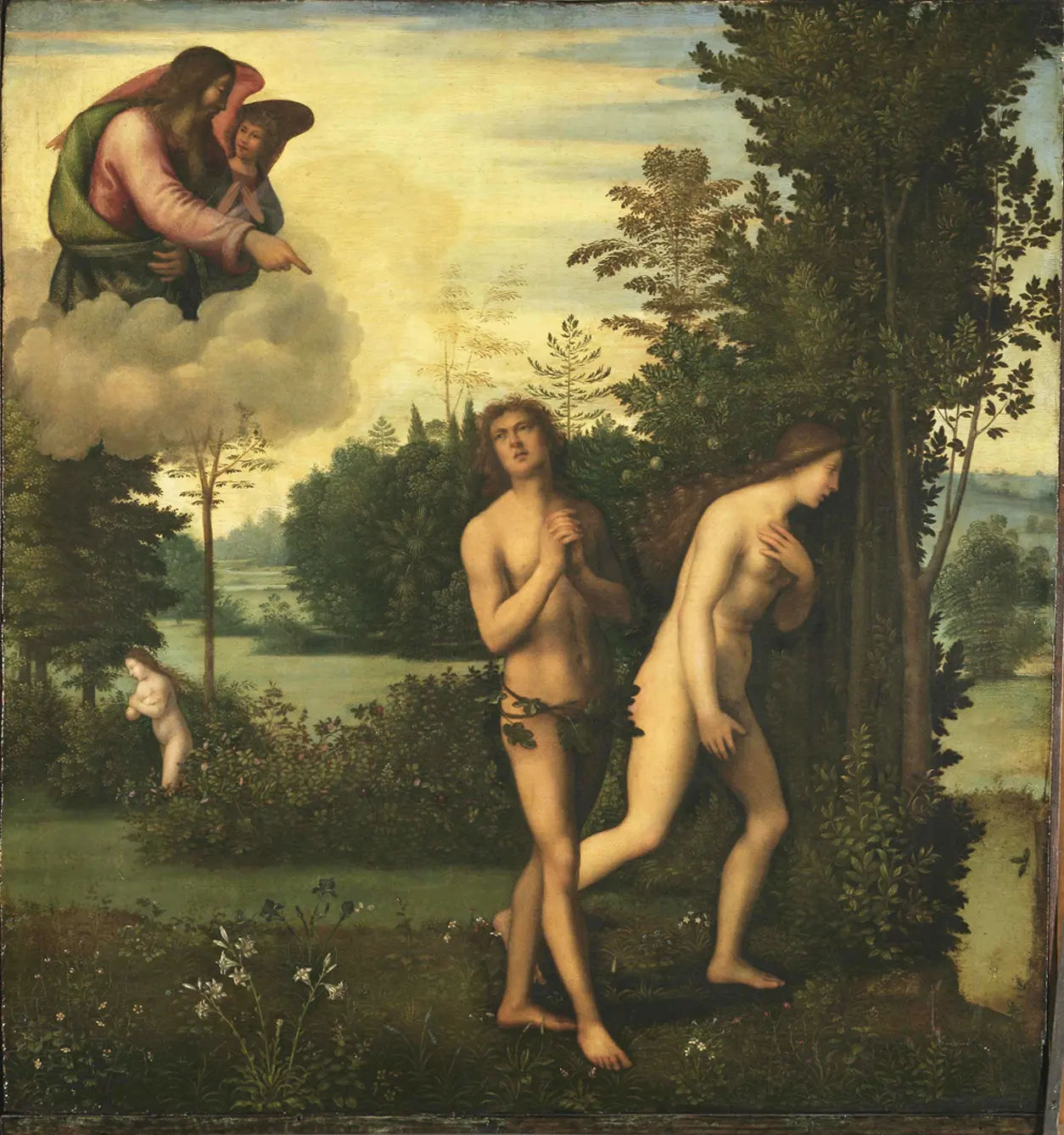 Albertinelli Expulsion of Adam and Eve from Strossmayer Gallery collection