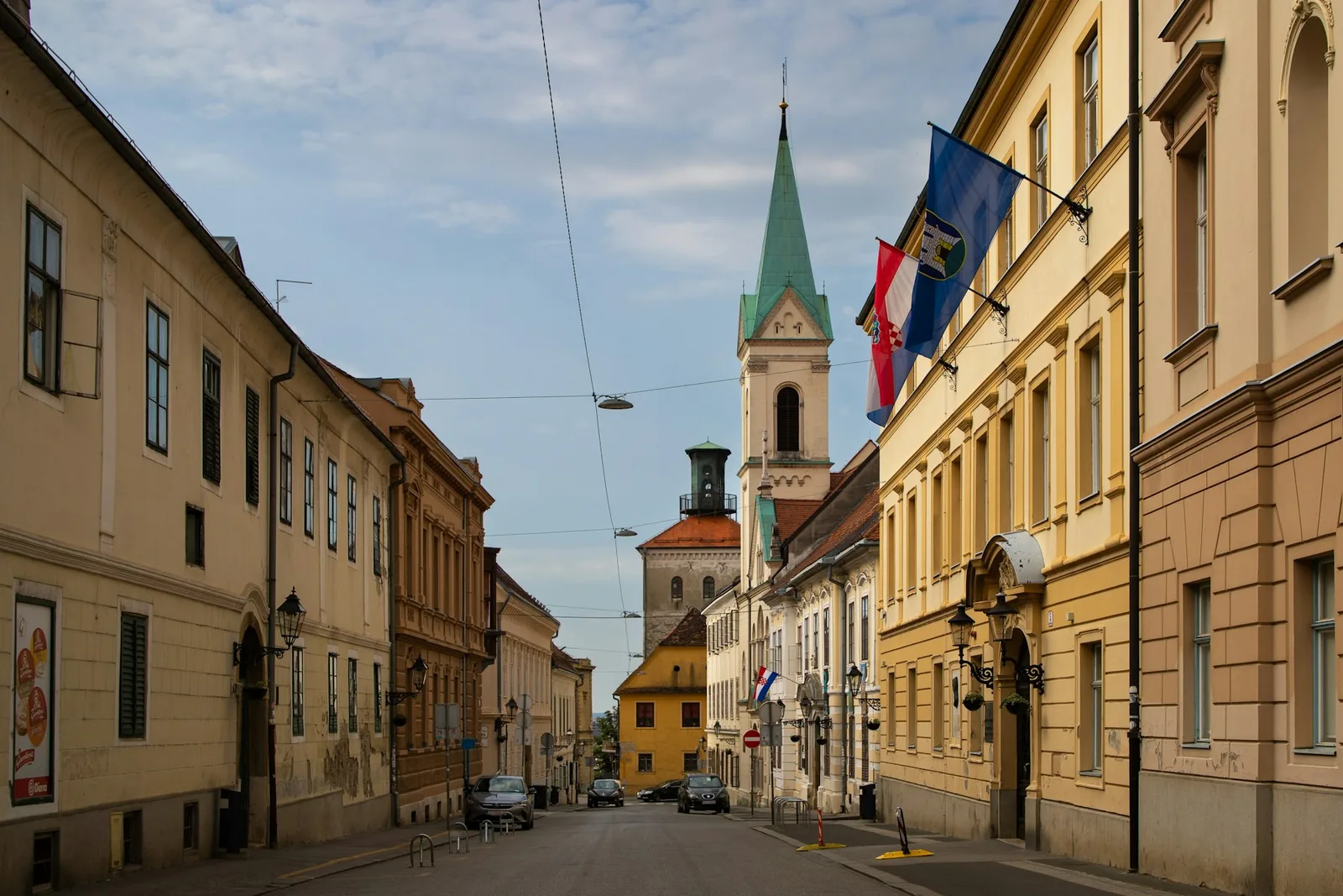 A quiet historic street in Zagreb’s Upper Town